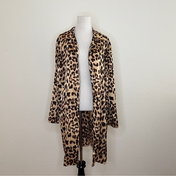 Leopard Print Slip with matching jacket - Picture 3 of 8